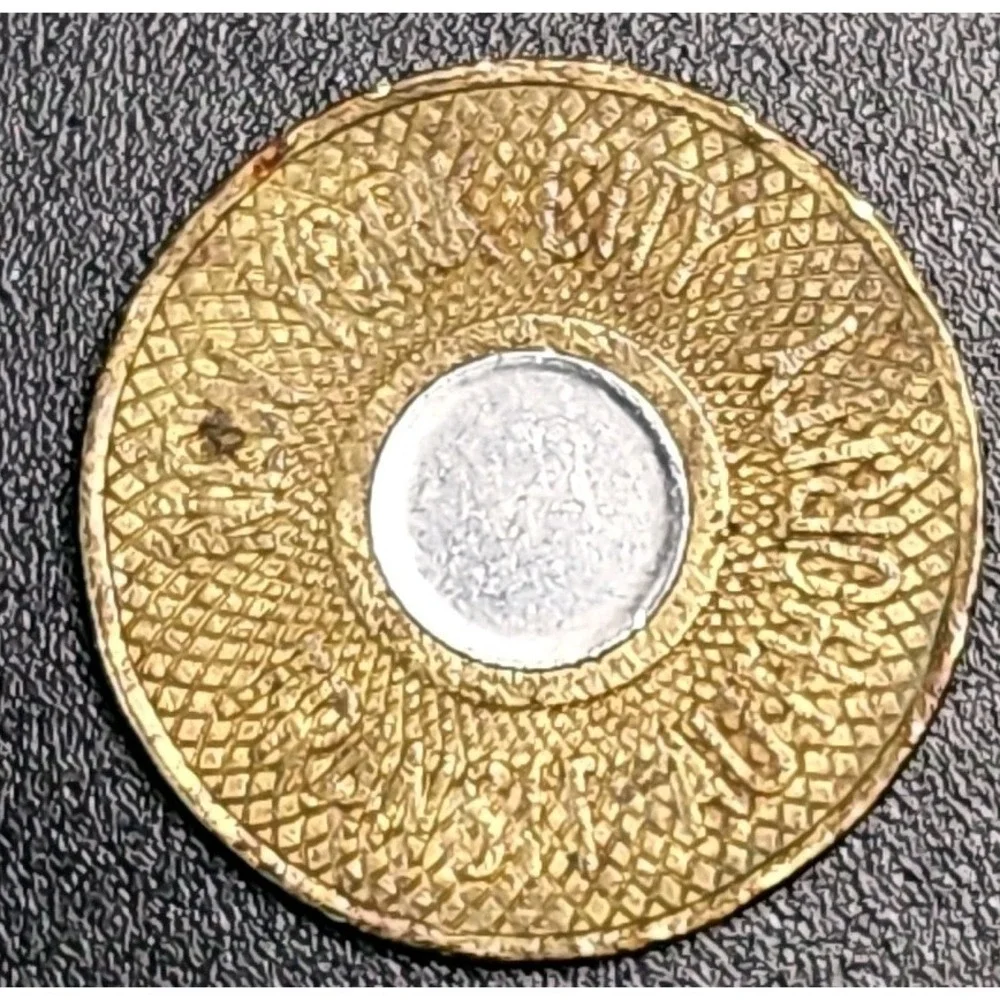 c1988 New York City Transit Authority One Fare Bimetallic Token 22mm